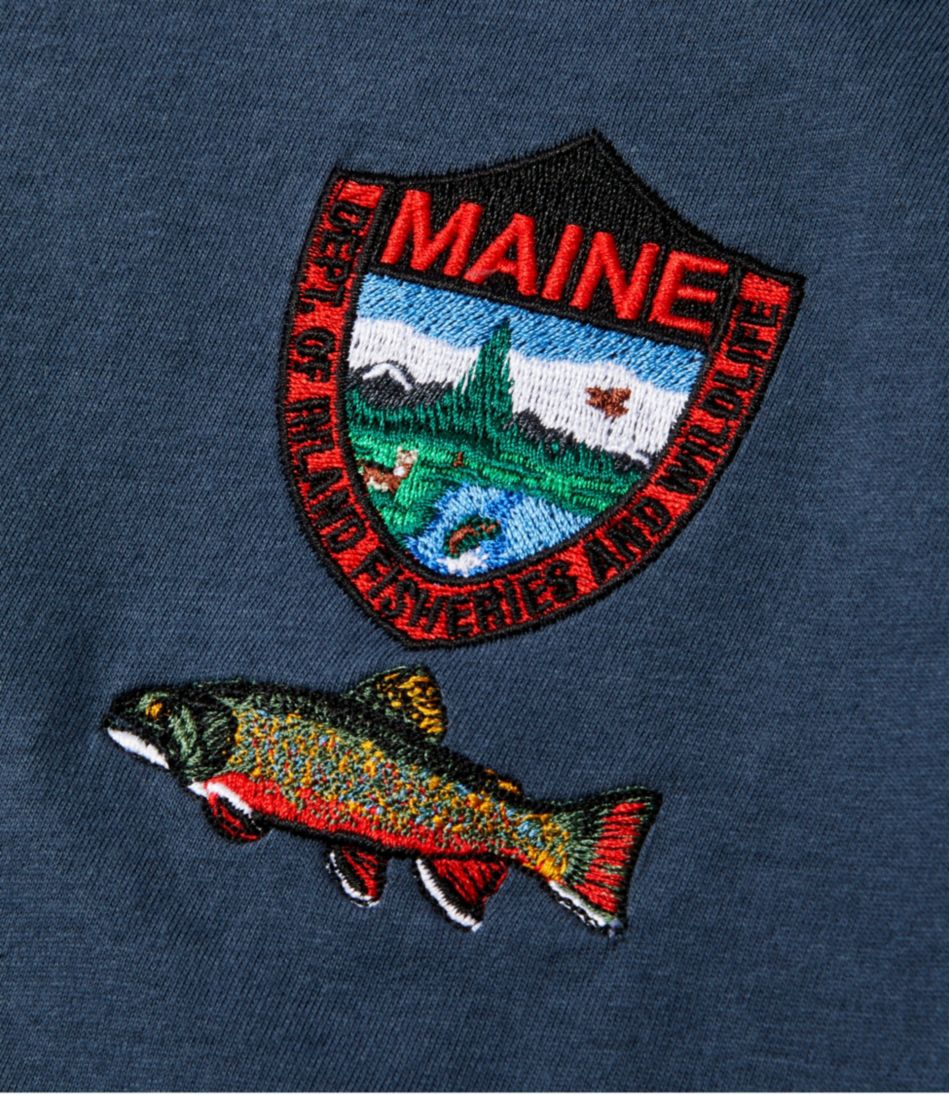 L.L.Bean | Men's MIF&W Tee, Long-Sleeve Brook Trout