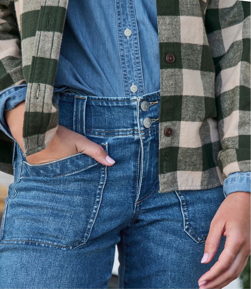 L.L.Bean | Women's 1912 Field Denim Pants, Mid-Rise Ankle Utility