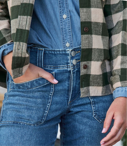 L.L.Bean | Women's 1912 Field Denim Pants, Mid-Rise Ankle Utility