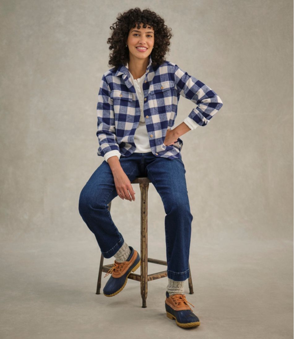 L.L.Bean | Women's 1912 Field Denim Pants, Mid-Rise Ankle Utility