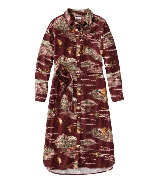L.L.Bean | Women's Signature Camp Flannel Midi Dress