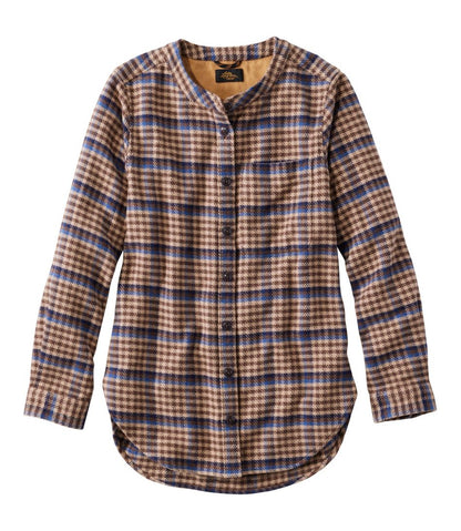 L.L.Bean | Women's Signature 1933 Collarless Chamois Tunic, Plaid