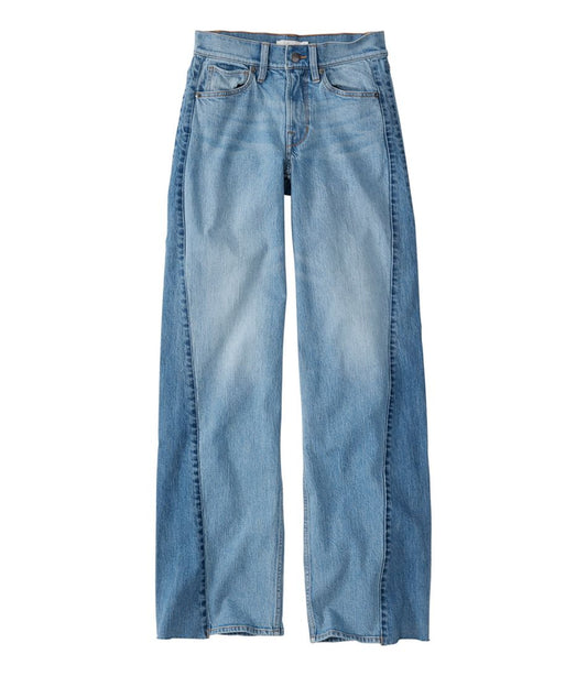L.L.Bean | Women's Signature 1912 Premium Jeans, High-Rise Relaxed Wide-Leg