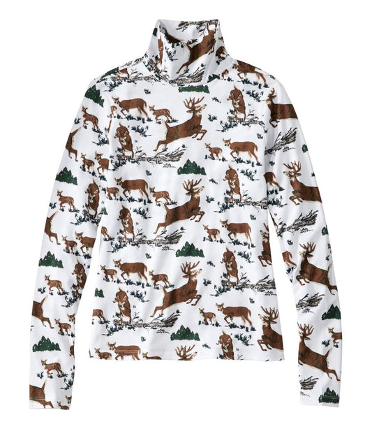 L.L.Bean | Women's Signature Lightweight Cotton Turtleneck, Novelty