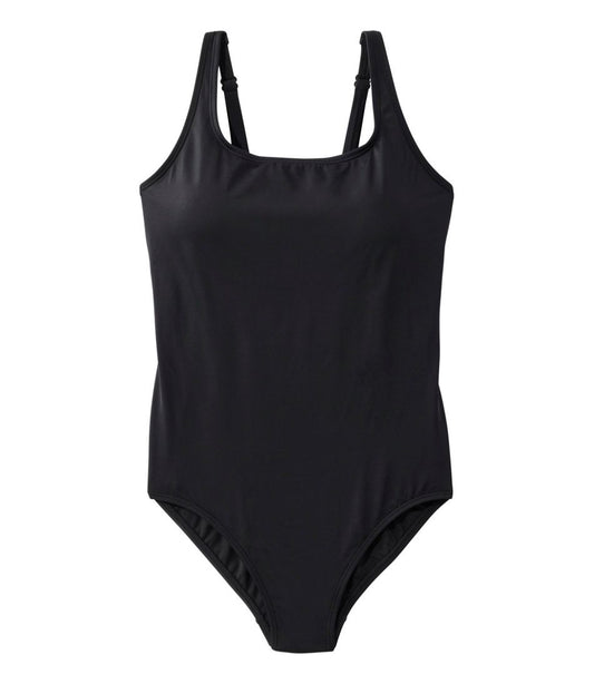 L.L.Bean | Women's L.L.Bean Coastal Essential Swimwear, Scoop Tanksuit