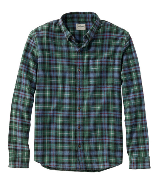 L.L.Bean | Men's Sunwashed Twill Shirt, Slightly Fitted Untucked Fit