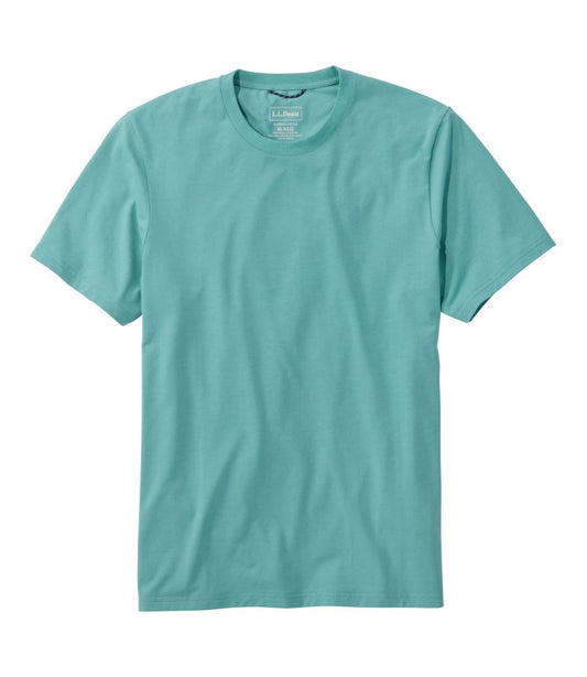 L.L.Bean | Men's Comfort Stretch Performance® Pima Tee, Short-Sleeve Without Pocket