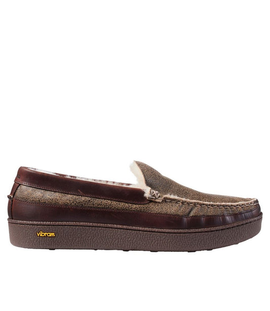 L.L.Bean | Men's Lodge Moc Vibram® Slippers, Shearling