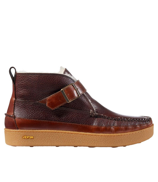 L.L.Bean | Men's Lodge Moc Vibram® Buckle Boots, Shearling