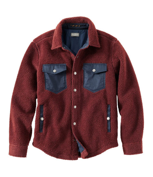 L.L.Bean | Men's Signature Mixed Media Fleece Shirt Jacket