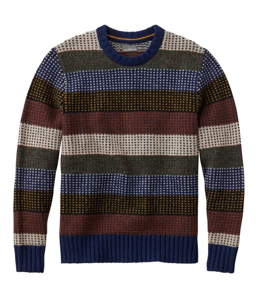 L.L.Bean | Men's Signature 1980 Matinicus Rock Sweater, Crewneck, Stripe
