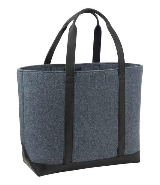 L.L.Bean | Leather-Trim Wool Tote