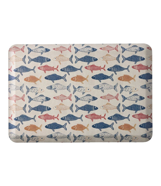 L.L.Bean | Happy Feet Comfort Mat, Fish