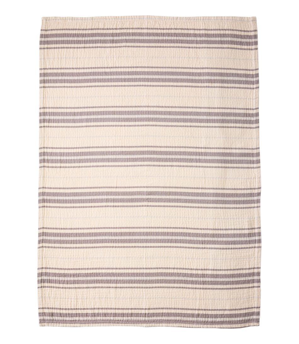 L.L.Bean | Lightweight Cotton Gauze Throw, Stripe