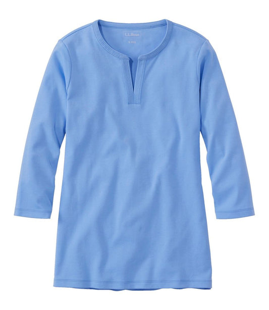 L.L.Bean | Women's L.L.Bean Tee, Three-Quarter-Sleeve Splitneck Tunic