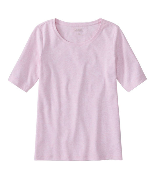 L.L.Bean | Women's L.L.Bean Jewelneck Tee, Elbow-Sleeve