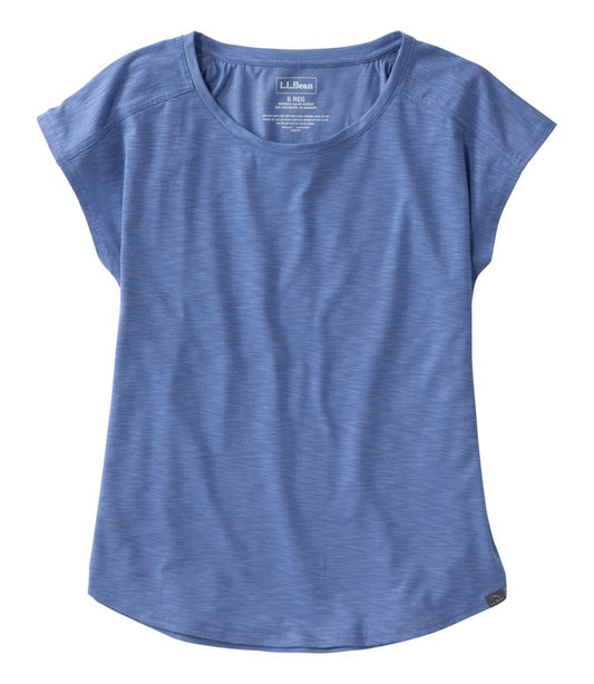 L.L.Bean | Women's Streamside Tee, Short-Sleeve Ruched Crew