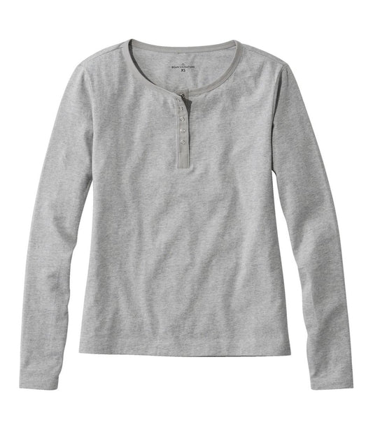 L.L.Bean | Women's Signature Rangeley Cotton Tee, Henley