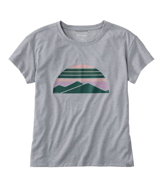 L.L.Bean | Women's Vista Camp Tee, Short-Sleeve Graphic Crew