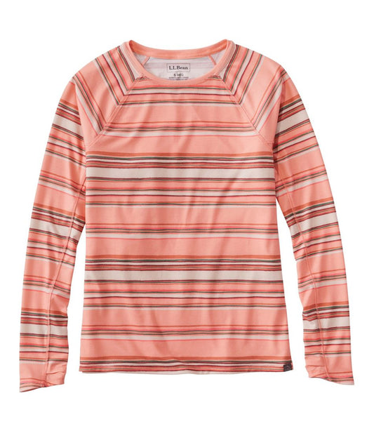 L.L.Bean | Women's Everyday SunSmart® Tee, Crewneck Long-Sleeve Stripe