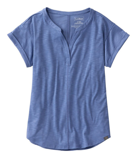 L.L.Bean | Women's Streamside Tee, Short-Sleeve Splitneck
