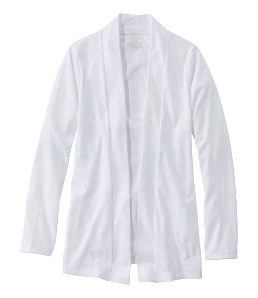 L.L.Bean | Women's Pima Cotton Open Cardigan, With Pockets