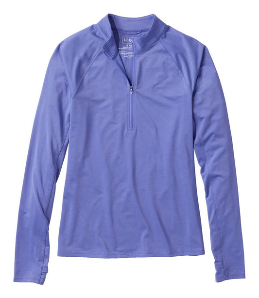L.L.Bean | Women's Access Trail Pullover, Long-Sleeve Quarter-Zip