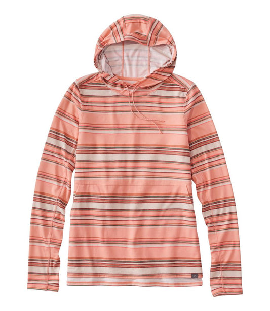 L.L.Bean | Women's Everyday SunSmart® Hooded Pullover, Long-Sleeve Stripe