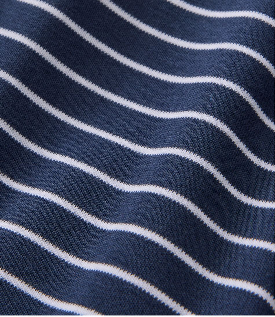 L.L.Bean | Women's Pima Cotton Tee, Short-Sleeve Crewneck Stripe