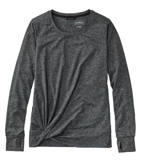 L.L.Bean | Women's VentureSoft Twist-Front Top, Long-Sleeve