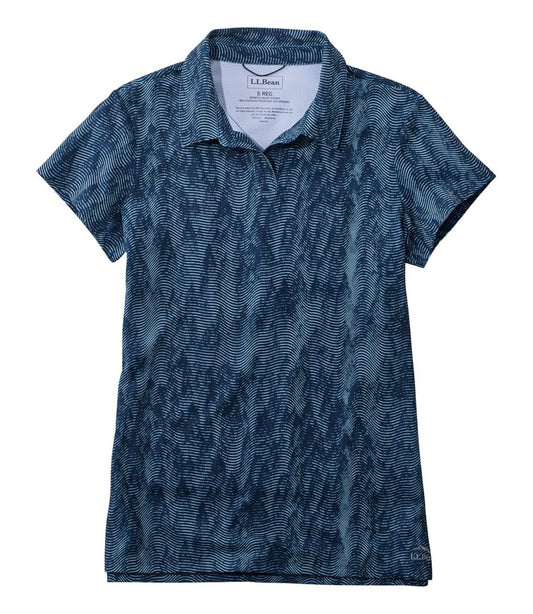 L.L.Bean | Women's Access Polo, Short-Sleeve Print