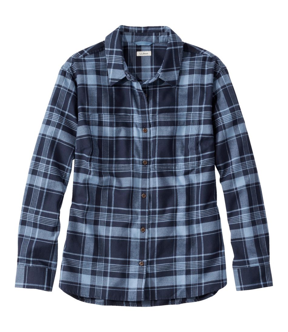 L.L.Bean | Women's Whisperweight Flannel Shirt, Button-Down