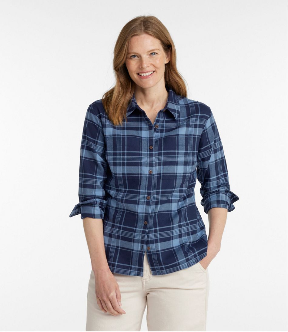 L.L.Bean | Women's Whisperweight Flannel Shirt, Button-Down