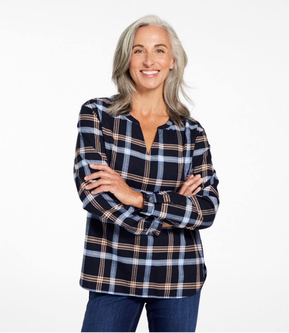 L.L.Bean | Women's Whisperweight Flannel Popover Shirt