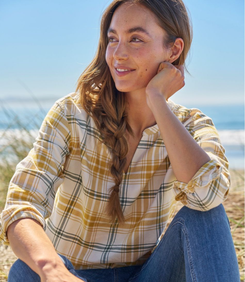 L.L.Bean | Women's Whisperweight Flannel Popover Shirt