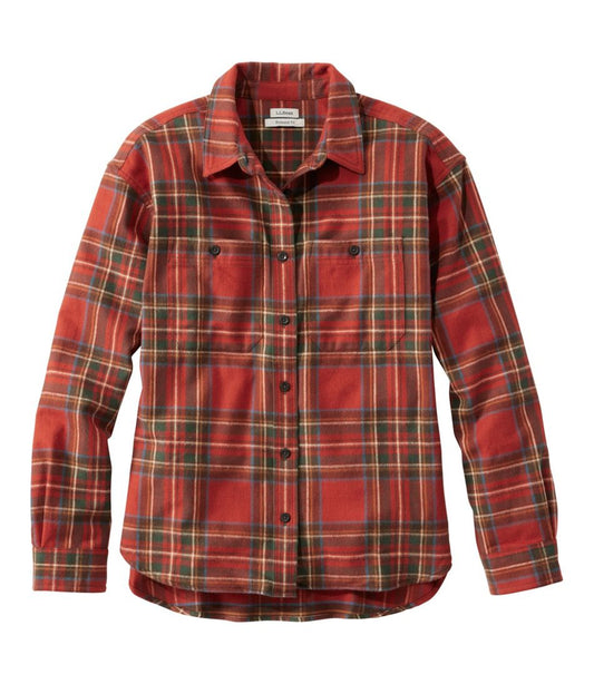 L.L.Bean | Women's Scotch Plaid Flannel Shirt, Boyfriend