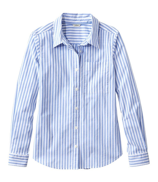 L.L.Bean | Women's Essential Cotton Poplin Shirt, Long-Sleeve
