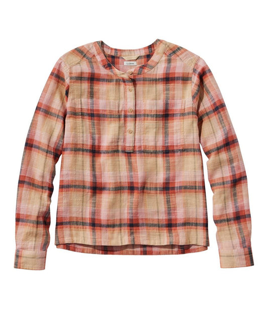 L.L.Bean | Women's L.L.Bean Day Breeze Shirt, Long-Sleeve Collarless
