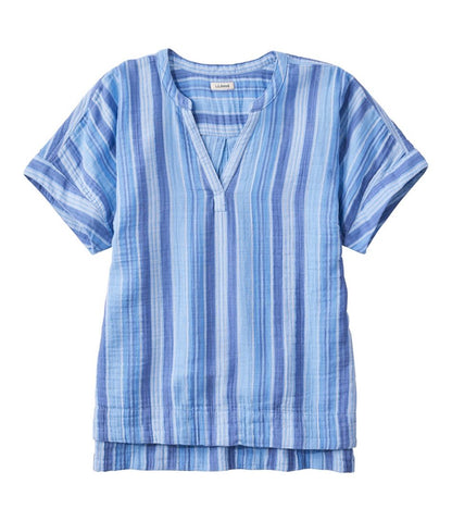 L.L.Bean | Women's Cloud Gauze Shirt, Short-Sleeve