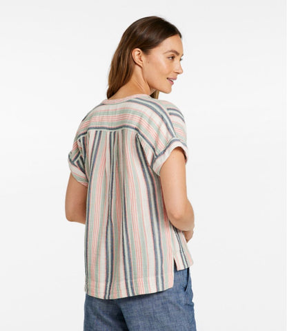 L.L.Bean | Women's Cloud Gauze Shirt, Short-Sleeve
