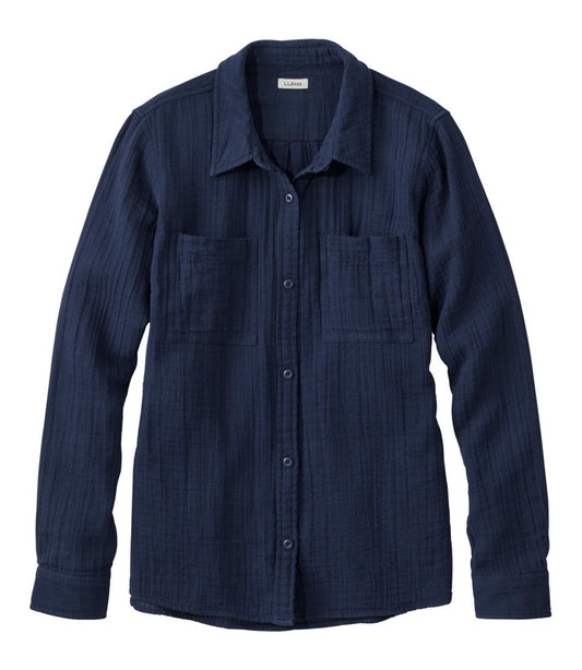 L.L.Bean | Women's Cloud Gauze Shirt, Long-Sleeve