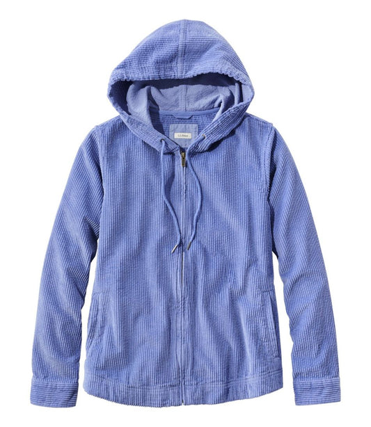 L.L.Bean | Women's Comfort Corduroy Relaxed Shirt, Zip Hoodie