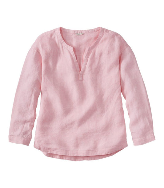 L.L.Bean | Women's Premium Washable Linen Shirt, Splitneck