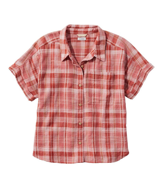 L.L.Bean | Women's L.L.Bean Day Breeze Shirt, Short-Sleeve Button-Front