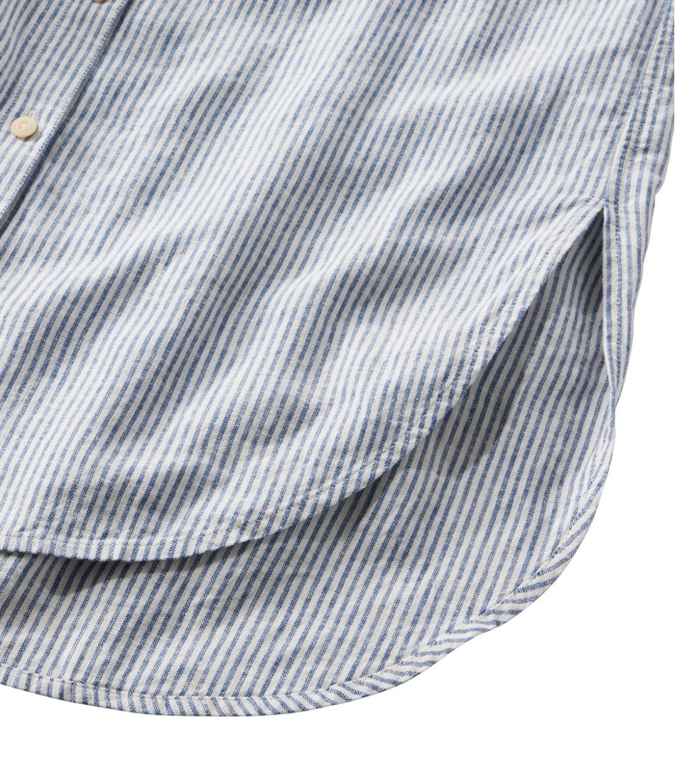 L.L.Bean | Women's Signature Linen-Blend Button-Front Shirt, Sleeveless