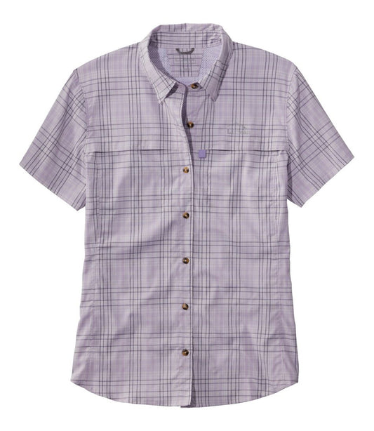 L.L.Bean | Women's Tropicwear Shirt, Plaid Short-Sleeve