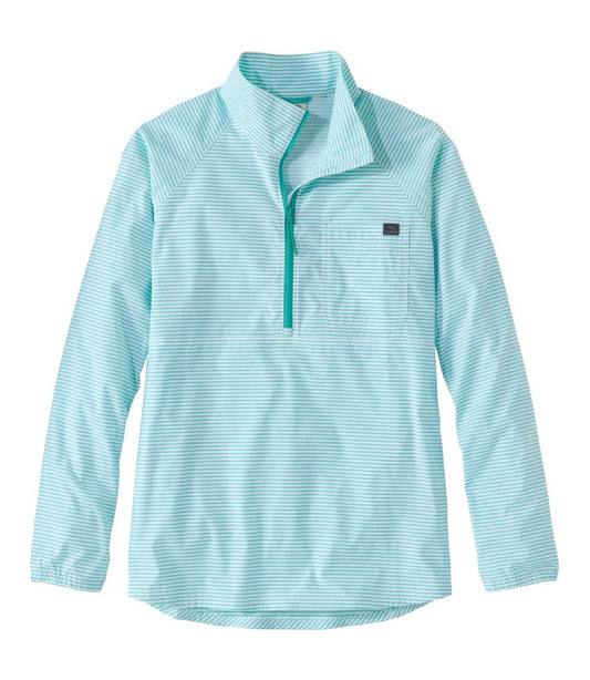 L.L.Bean | Women's Everyday SunSmart® Woven Shirt, Quarter-Zip Pullover Colorblock