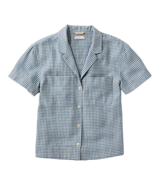 L.L.Bean | Women's Signature Hemp/Cotton Camp Shirt, Short-Sleeve