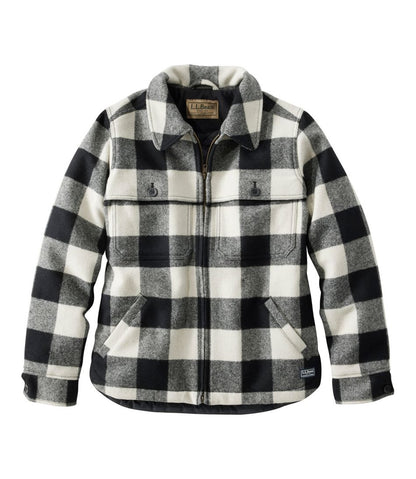 L.L.Bean | Women's Maine Guide Zip Front Jac-Shirt with Primaloft, Plaid