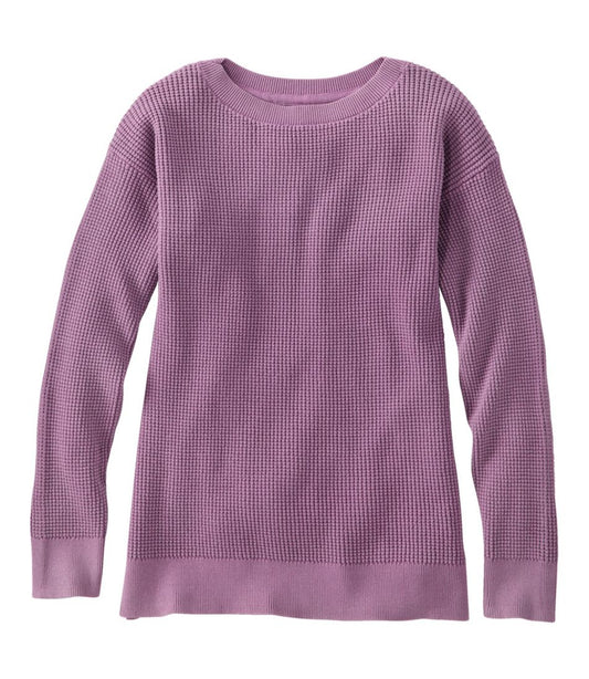 L.L.Bean | Women's Sunwashed Waffle Sweater, Pullover